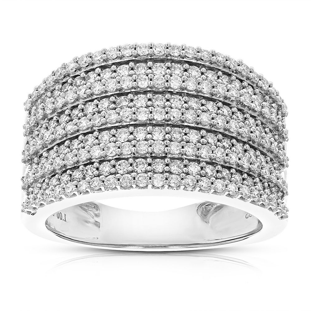Diamond Brilliance Sterling Silver 1 Carat T.W. Lab Grown Diamond Engagement Ring main image 1