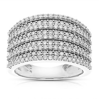 Amairah Sterling Silver 1 Carat T.W. Lab-Grown Diamond Wedding Band