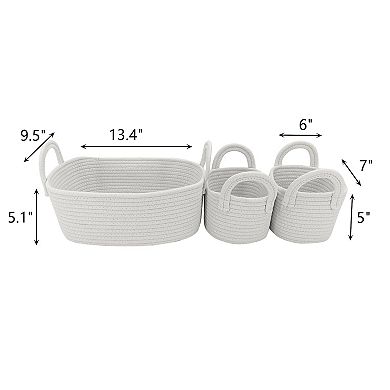 Sonoma Goods For Life® 3-Pack Rope Storage Baskets