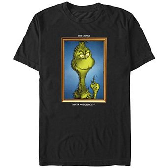 Big & Tall Dr. Seuss Grinch Portrait Never Not Grinchy Graphic Tee