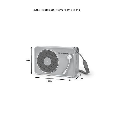 Crosley Mini Record Player Portable Bluetooth Speaker