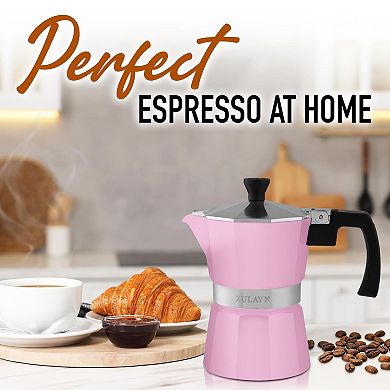 Zulay Kitchen 3 Cup Moka Pot Espresso - Cuban Coffee Maker