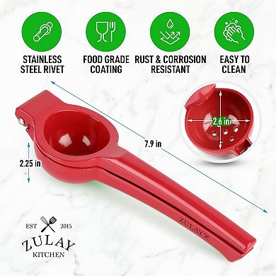 Zulay Kitchen Premium Quality Metal Lime Squeezer