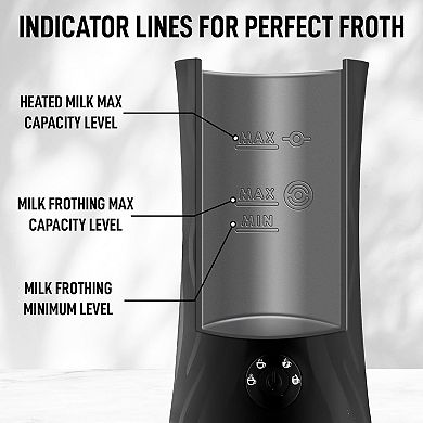Zulay Kitchen Powerful 4-in-1 Electric Milk Frother And Steamer
