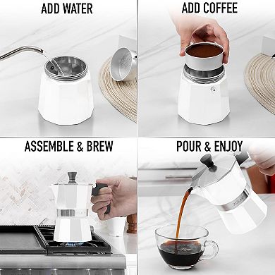 Zulay Kitchen 9 Cup Moka Pot Espresso - Cuban Coffee Maker