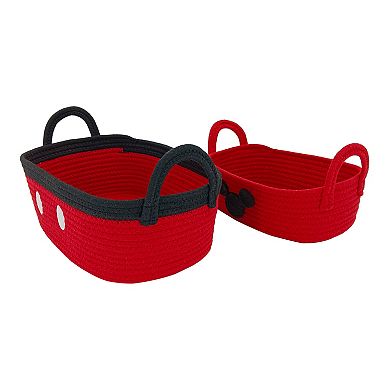 Disney's Mickey Mouse 2-pack Storage Basket Set by The Big One Kids