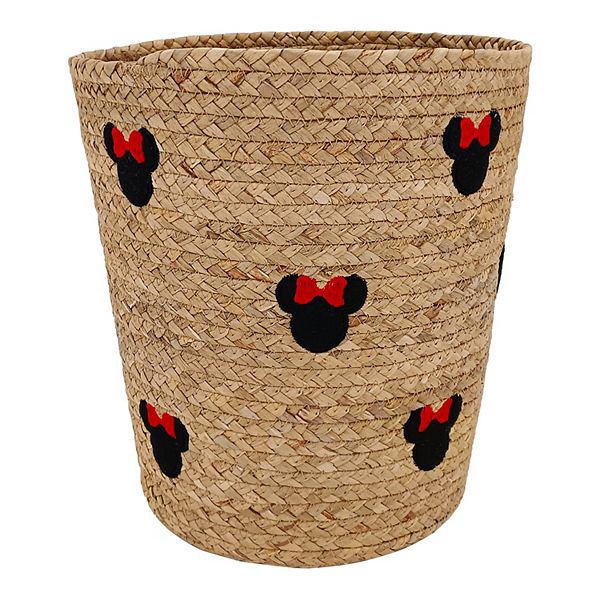 Disney's Mickey Mouse Head on Water Hyacinth Rope Bin by The Big One Kids™ - Natural