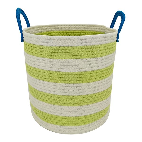 The Big One® Striped Rope Bin - Daiquiri Green