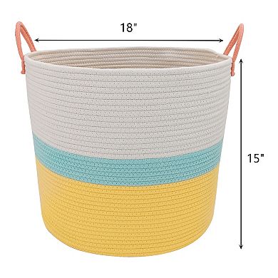 The Big One Colorblock Rope Bin
