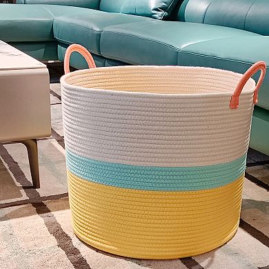 The Big One Colorblock Rope Bin