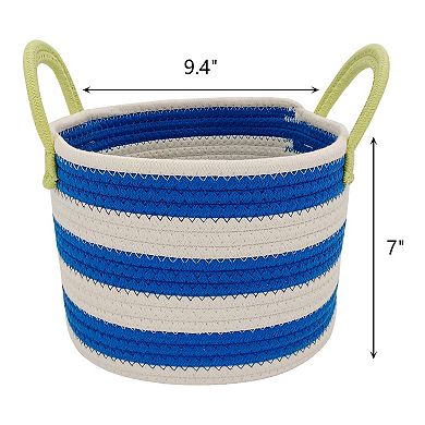 The Big One Striped Round Rope Bin