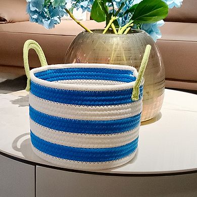The Big One Striped Round Rope Bin