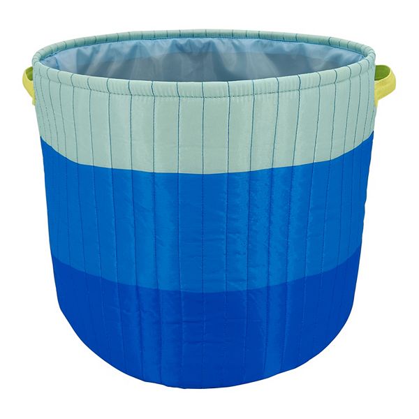 The Big One® Color Blocked Quilted Floor Bin - Blue