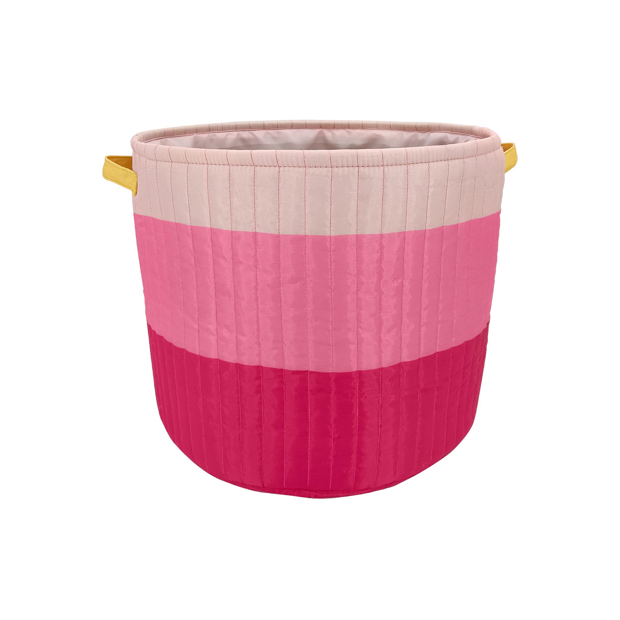 The Big One® Color Blocked Quilted Floor Bin, Pink