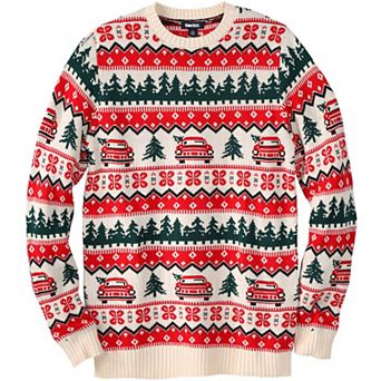 KingSize Men's Big & Tall Holiday Crewneck Sweater