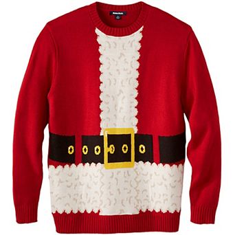 KingSize Men's Big & Tall Holiday Crewneck Sweater