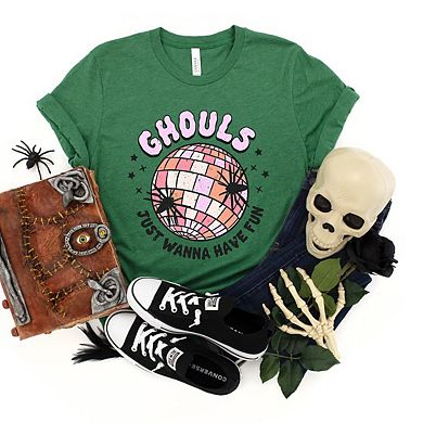Ghouls Disco Ball Short Sleeve Graphic Tee
