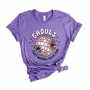 Ghouls Disco Ball Short Sleeve Graphic Tee