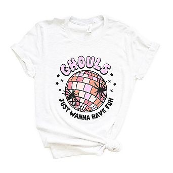 Ghouls Disco Ball Short Sleeve Graphic Tee