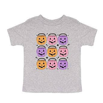 Halloween Candy Bucket Chart Youth Short Sleeve Graphic Tee