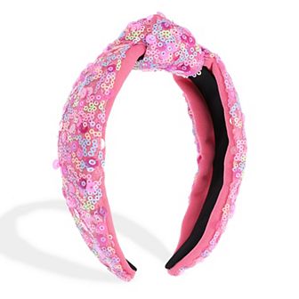 Rainbow Knotted Hair Bands Accessories Sparkly Headbands Cute Sequined Hairbands