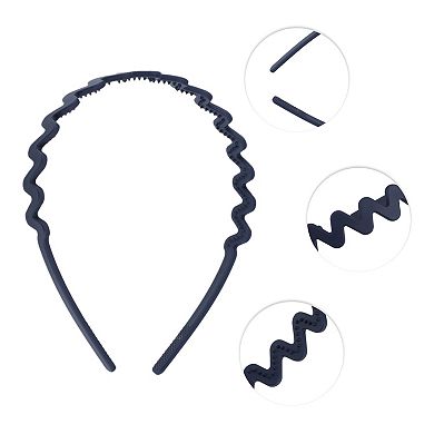 Classic Elegant Frosted Wavy Hairband For Women 5.51"x4.72"
