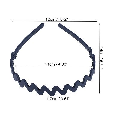Classic Elegant Frosted Wavy Hairband For Women 5.51"x4.72"