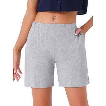 Womens Modal Pajama Lounge Shorts Soft Comfy Pajama Bottoms with Pockets Elastic Boxer Shorts