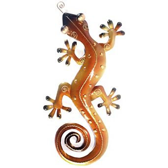Iron Gecko Wall Decor