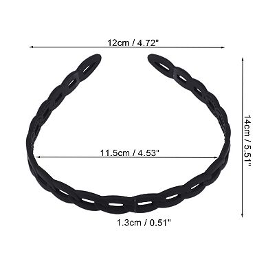 Classic Elegant Frosted Chain Hairband For Women 5.51"x4.72"