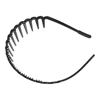 Classic Flower Edge Anti-slip Toothed Hairband For Women For Girls Black 1 pc