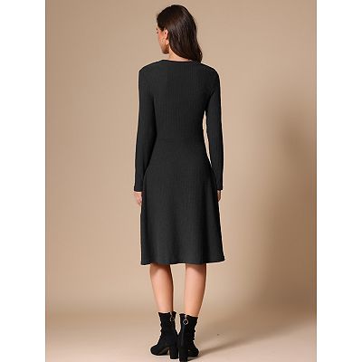 tie waist long sleeve knit midi dress Navy Wallis Wrap Tie Waist Knit Midi Dress