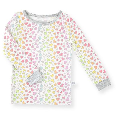 Sleep On It Baby Girls 2-piece Super Soft Jersey Snug-fit Pajama Set With Matching Socks