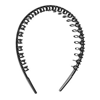 Classic Fashion Anti-slip Toothed Hairband For Women For Girls Black 1 pc