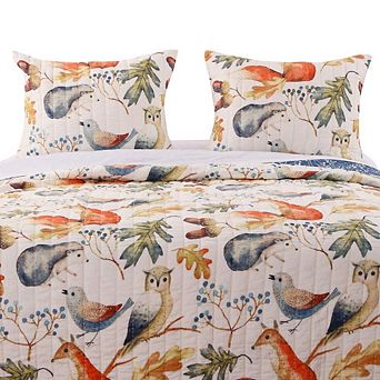 Barefoot Bungalow Willow Forest Creatures Perfect Pillow Sham