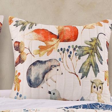 Barefoot Bungalow Willow Forest Creatures Perfect Pillow Sham