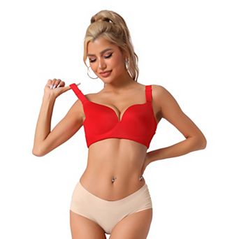 Women's Adjustable Straps Lingerie Full Coverage Push Up Vest Bra