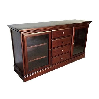 Glass Front Bookcase Buffet