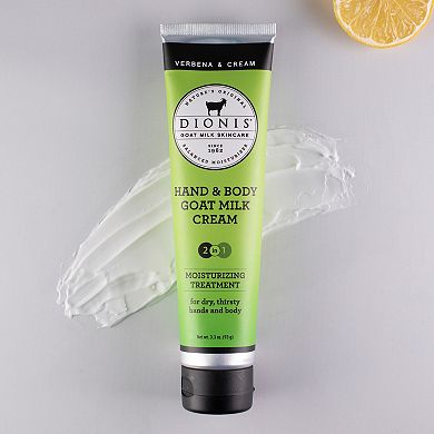 Dionis Goat Milk Hand & Body Cream - Verbena & Cream