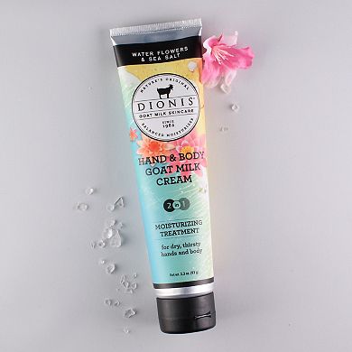 Dionis Goat Milk Hand & Body Cream - Water Flowers & Sea Salt