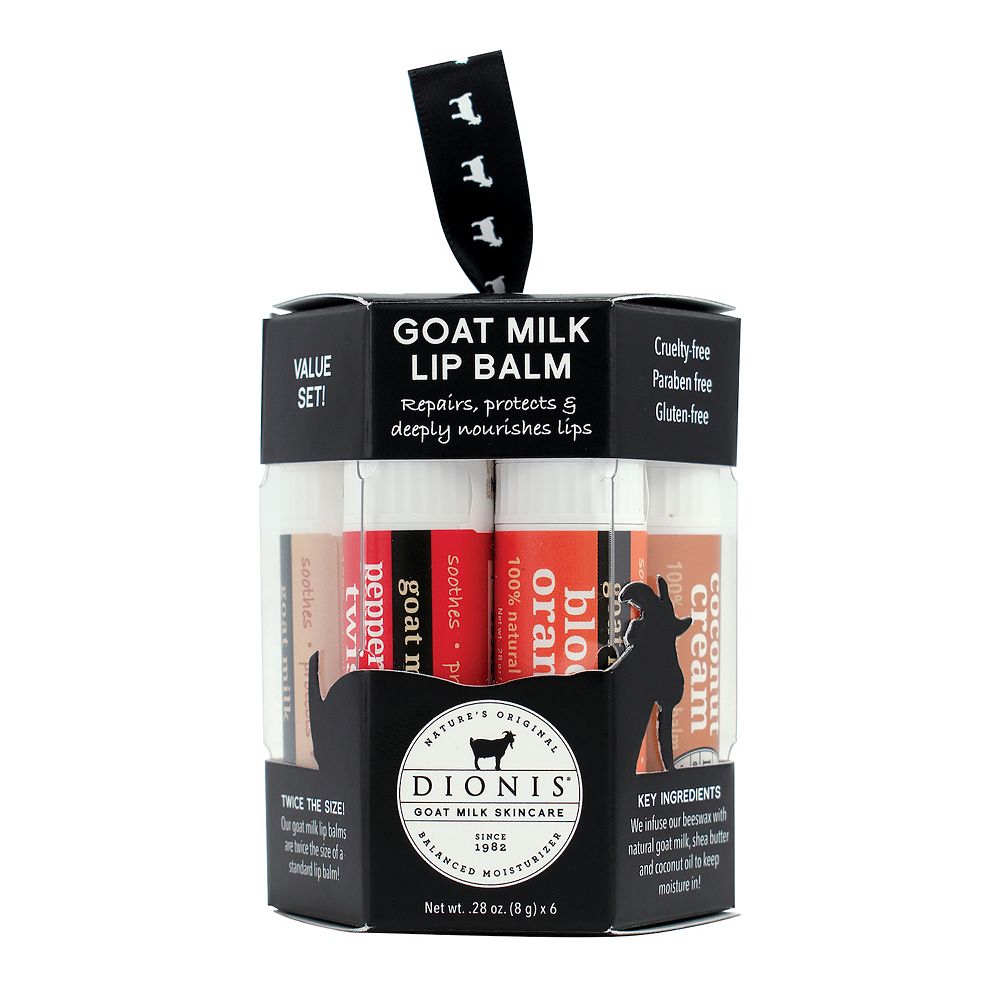 Dionis goat milk lip balm ornament set
