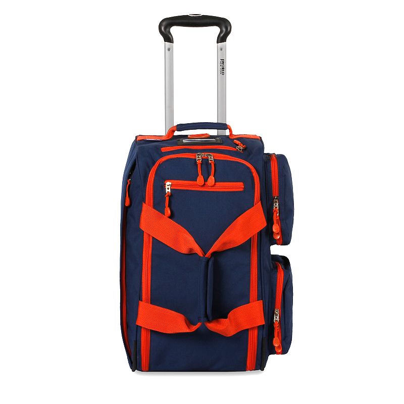 J World Duane Carry-On Wheeled Duffel Bag, Blue