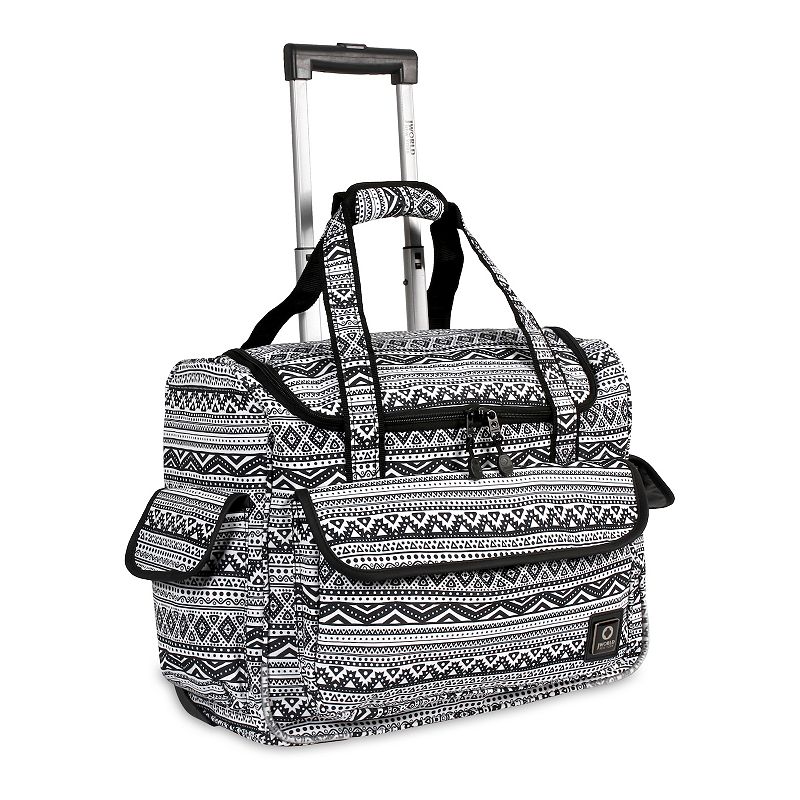 J World Donna Carry-On Wheeled Tote Bag, Tribal