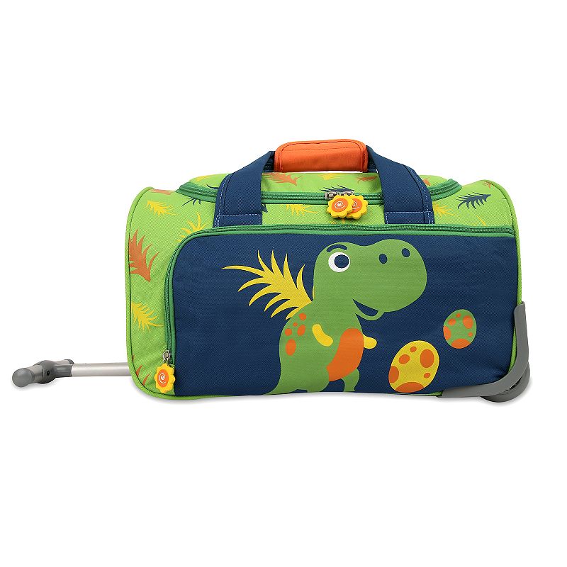 J World Kids' Wheeled Duffel Bag, Dino