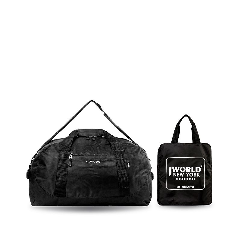 J World Lawrence Duffel Bag, Size: 24 INCH, Black