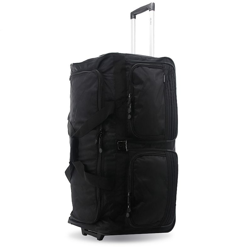 J World Brighton 33-in. Wheeled Duffel Bag, Black