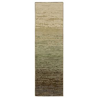 StyleHaven Ryder Abstract Ombre Hi-low Pile Fringed Edge Area Rug