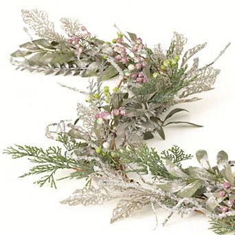 Sullivan's 62" Artificial Pine & Berry Christmas Garland