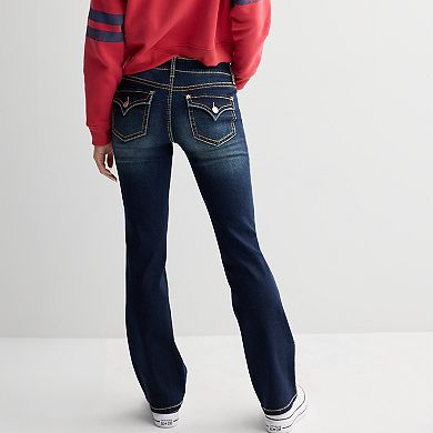 Juniors' Project Indigo Low-Rise Fashion Bootcut Jeans