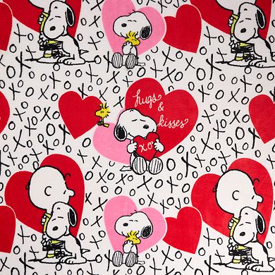 Peanuts Dreaming of Love Super Plush Throw Blanket
